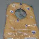 Reidio 1 Pcs Double-Sided Baby Travel Pillow 2 in 1 Baby Head Support Pillow Toddler Neck Pillows for Car Seat, Stroller, Travel Portable (Coral)