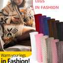Geyoga 12 Pairs Women Leg Warmers for Winter, Cable Knit Knee High 80s Plus Size Leg Warmers for Boot Yoga Socks Ballet Dance(Mixed Colors)