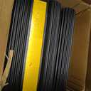 OULEME Heavy Duty Rubber Wheel Chocks, 1 Pair, Non-Slip Tire Stopper Blocks with Rope, for RV Camper Travel Trailers Motorhome Aircraft Car Truck