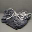 Heated Blanket Electric Throw, Heating Blanket Fleece Soft Sherpa Blanket,Gifts for Grandma Mom Seniors, Misty Grey, 127x152 cm