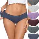 Altheanray Womens Underwear Cotton Underwear for Women Seamless Hipster Bikini Briefs Panties 6 Pack (Medium)