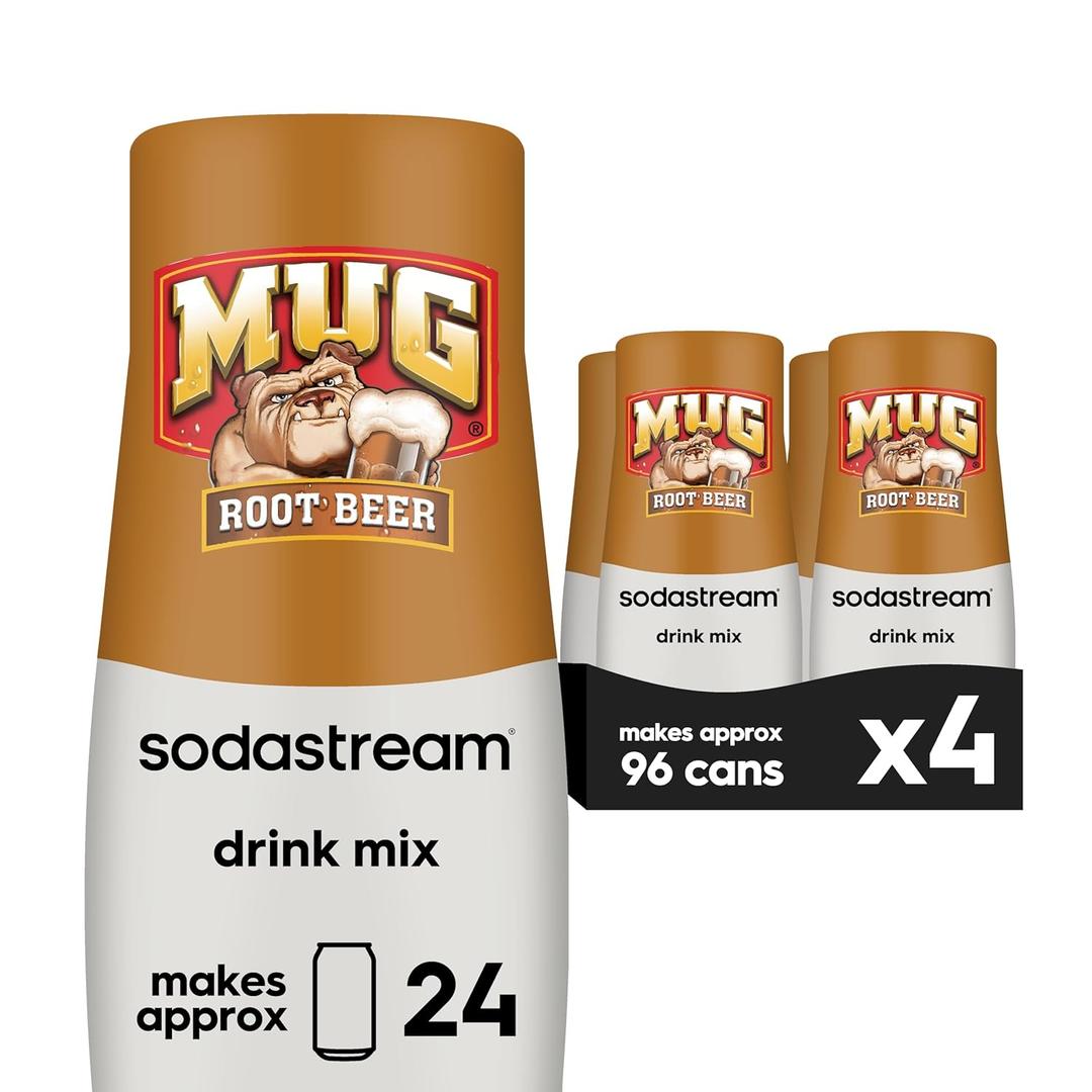 SodaStream Mug Root Beer Drink Mix (440ml, Pack of 4) (288 Fl Oz (Pack of 4))