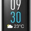 4 x ID130 Plus HR Sports Smart Bluetooth Bracelet Smartwatch Fitness Tracker Pedometer Calories Counter for Android and iOS System IP67 Life Waterproof Black