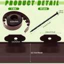 Sasylvia 5'' x 50' Landscape Edging Kit Plastic Garden Edging Border Include 45 Anchoring Spikes for Lawn Garden Grass Yard Home School, Brown