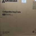 ZOMISIA 36 Inch Collapsible Dog Crate for Large Dogs - Portable Dog Travel Crate Soft Sided with Breathable Mesh Windows, Foldable Dog Kennel for Indoor and Outdoor, Grey