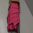 JEAREY 7.5FT Patio Umbrella Market Table Umbrella with 6 Sturdy Ribs, Push Button Tilt/ Crank Outdoor Umbrella for Garden, Deck, Backyard, Pool and Beach, Rose Pink