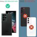 FNTCASE for Samsung Galaxy S22 Ultra Case: Built-in Screen Protector & Kickstand Full-Body Dual Layer Rugged Military Grade Shockproof Protection Heavy Duty Protective Phone Cover 5G-Blue
