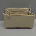 Tote Bag Purse Organizer Insert Pouches Fit for Neverful MM, Beige Handbag Organizer with Water Bottle Holder Compatible with Stanley Cup, Purse Accessories Must Haves Gifts for Women, Large