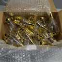 Cunhill 54 Pieces Champagne Candy Bottles Bridal Shower Favors Mini Bottle for Baby Shower Bulk Small Plastic Wine Alcohol Containers for Wedding Birthday Party(Gold)