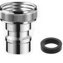 Universal Faucet Adapter Kit with Snap-On Design | 15/16-27 Male to 55/64-27 Female Thread Converter for Portable Dishwasher/Sink Hose/Aerator