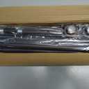 YaFex Heavy Duty Curtain Rods 32-150 Inch, 1 Inch Adjustable Bronze Curtain Rod for Windows, Extra Long Window Treatment Rods with Aluminium Finials, Easy Installation