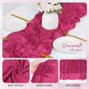 12 Pack Hot Pink Cheesecloth Table Runner 17x108 Inch Semi Sheer Boho Gauze Cheese Cloth Fabric Table Runners, for Wedding Party Baby Shower Birthday Home Decor Garden Farmhouse