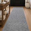 Color&Geometry Hallway Runner Rug 36"x96", Non-Slip, Easy to Clean Floor Carpet Runners for Hallways Entrance Living Room, Grey