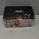 Geedel Rotary Cheese Grater, Kitchen Mandoline Vegetable Slicer with 3 Interchangeable Blades, Easy to Clean Rotary Grater Slicer for Fruit, Vegetables, Nuts (White)