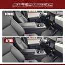 GearUp Center Console Armrest Cover Compatible with Tesla Cybertruck 2025 2024 2023(Matte Carbon Fiber)