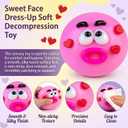 Smushers Squishy Curiosities - Ultra-Soft Slow Rising Stress Relief Toy for Adults, Cute Quirky Sensory Fidget Toy for Anxiety Relief, ADHD & Autism, Unique Office Desk Decor(Blue&Pink)