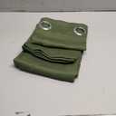 H.VERSAILTEX Blackout Curtain for Living Room Thermal Insulated Window Treatment Curtain Extra Long 63 inch Length Energy Saving Solid Grommet Top Blackout Drape, One Panel, Bronze Green, 52"W x 63"L