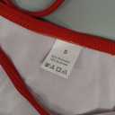 Women's Two Piece Bikini Sets Sexy Halter Ring Swimsuit Triangle String Cheeky Bathing Suit (Red, Small)