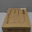 TEAMIX 2 Pack White Monitor Stand Riser - 20 inch, Wooden Desktop Stand for PC/TV/Laptop/Printer, Monitor Riser with Storage, Computer Stand with Keyboard Organizer