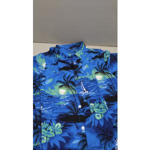Hawaiian Shirt for Men Blue M