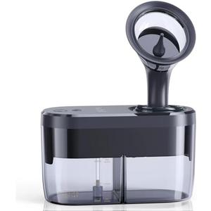 KAUGIC Water Powered Ear Cleaner, Electric Ear Wax Removal Kit, Ear Irrigation Kit with Sewage System and 4 Clean Mode, Safe and Effective Ear Flushing Kit for Adults with 3 Ear Tips - Black