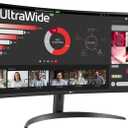 LG 34 Inches 21:9 Curved Ultra Wide Monitor, WQHD(3440 x 1440 Pixels), sRGB 99%(Typ), HDR 10, Dual Controller, PBP, Flicker Safe, Smart Energy Saving, HDMI, DP, Head Phone Out,Tilt, Black, 34WR50QC