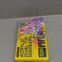 ARTISTRO 120 Acrylic Paint Markers for Rock, Fabric, Wood, Glass, Eggs - Dual-Tip Paint Pens for Coloring Books for Adults, Teens, Kids - Art & Craft Supplies - Gift Idea - Easter Basket Stuffers