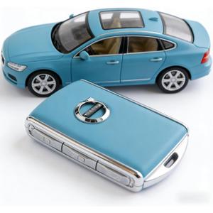 Car Key Cover for S60 V60 XC60 S90 V90 XC90 XC40 EM90 Best Gifts for Man Women Compatible with Volvo Key Case Replacement (Sky Blue)