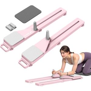 MERACH Pilates Board, Multifunctional Abdominal Plate, Detachable Ab Trainer Machine with Anti-Slip and Quiet Design, Portable Pilates Reformer for Core Workouts, Home Gym Equipment for Women