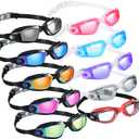 Konohan 10 Pack Swim Goggles for Kids Adults Anti Fog No Leak Silicone Swimming Goggles Glasses Ear Plugs Nose Clips for Pool