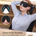 LKY DIGITAL Sleep Mask for Side Sleeper 3 Pack, Blackout 3D Eye Mask for Sleeping, Night Blindfold for Men Women (Gray & Blue & Black)