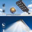 JAYNLT X-13000W Solar Street Lights Outdoor, Ultra-Large 6500K Commercial Parking Lot Lights Dusk to Dawn,IP67 Waterproof Solar Power Flood Security Light for Playground,Road