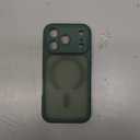 CANSHN Magnetic Compatible with iPhone 17 Pro Case, Upgraded [Full Camera Protection] [Compatible with Magsafe] [Translucent Matte] Shockproof Protective Phone Cover 6.3 Inch - Deep Green