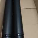 CALPALMY 2-Pack Extendable Poster Tubes Expand from 24.5" to 40" with Shoulder Strap | Carry Documents, Blueprints, Drawings and Art | Black Portable Durable Round Storage Cases with Lids and Labels (large)