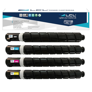 LCL Remanufactured Toner Cartridge for Canon GPR-53 GPR-53BK GPR-53C GPR-53Y GPR-53M C3325 C3325i C3330 C3330i C3525i C3530i (4-Pack,Black,Cyan,Magenta,Yellow) for Canon imageRunner Advance C3320