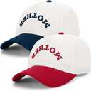 2 Pcs Funny Trucker Hats Cotton Mother Upside Down Hat Baseball Cap with Embroidered Brim Adjustable Fit Mother's Day