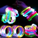 36Pcs LED Bracelets Glow Sticks Glow in the Dark Party Supplies for Kids/Adults, Halloween Party Favors for Kids Flashing Light up Toys, Neon Accessories Carnival Birthday Concert Games Gifts