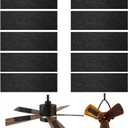 20 Pack Ceiling Fan Filters for Blades - Ceiling Fan Air Purifier Pads - Activated Coconut Carbon Ceiling Fan Filter Accessories Dust Catcher