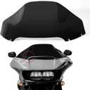 13inch Windshield, Motorcycle Windscreen Fit for Harley Road Glide FLTR FLTRX 2014-2022 Dual Light Glide (Black)