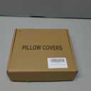 SYSLOON Outdoor Pillow Covers 20x12 Inch Set of 2,Waterproof Pillow Covers for Summer Patio Tent Balcony Couch Sofa Pillow Covers Home Decor,Light Gray