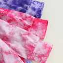 Infant Baby Boys Girls 3 Pack Footless Rompers Long Sleeve Tie Dye Zip-up Jumpsuit Fall Clothes 3pcs Outfit Set 0-3M