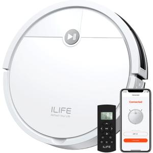 ILIFE X3 Robot Vacuum Cleaner, Tangle-Free 3000Pa Suction, 120 Min Runtime, Self-Charging Robotic Vacuum, 2.4GHz WiFi/App/Alexa Control, Slim, Quiet, Ideal for Pet Hair and Hard Floors
