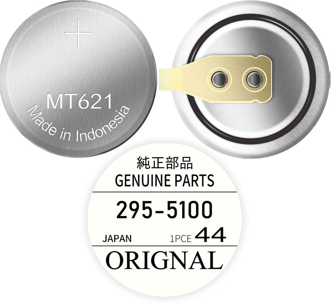 295-5100 MT621 Rechargeable Battery for Citizen Eco-Drive Watches, Compatible with 295-51 and MT621 Sealed Capacitor