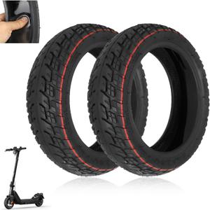 9.5x2.50 Tubeless Tire 9.5 Inch with Live Glue Repairable for NIU KQi3/Pro/Max Electric Scooter Accessories, Rear Front Wheel Replacement, Non-Slip, Self Repairing (Type 2, 2 Pack)