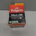 Folgers Black Silk Coffee, Dark Roast, Keurig K-Cup Pods, 10 Count Box (EXP 05/09/26)