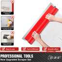 32 Inch Drywall Skimming Blade 0.3mm Stainless Steel Blade Ergonomically Designed Grip Drywall Knife for Drywall/Plaster/Wallboard （32"/80CM）