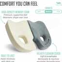 Cushy Tushy Premium Foldable Piriformis Seat Cushion - Piriformis Pain and Sciatic Pain Relief Cushion - for Home & Office Use, Perfect for Travel or Driving