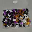 250PCS Halloween Vase Filler  Acrylic Halloween Sensory Bin Filler with Spiders, Bats, Skulls, Ghosts, Witch Hats, Boots, and Bones, Mini Halloween Figurines for Crafts and Bowl Decor