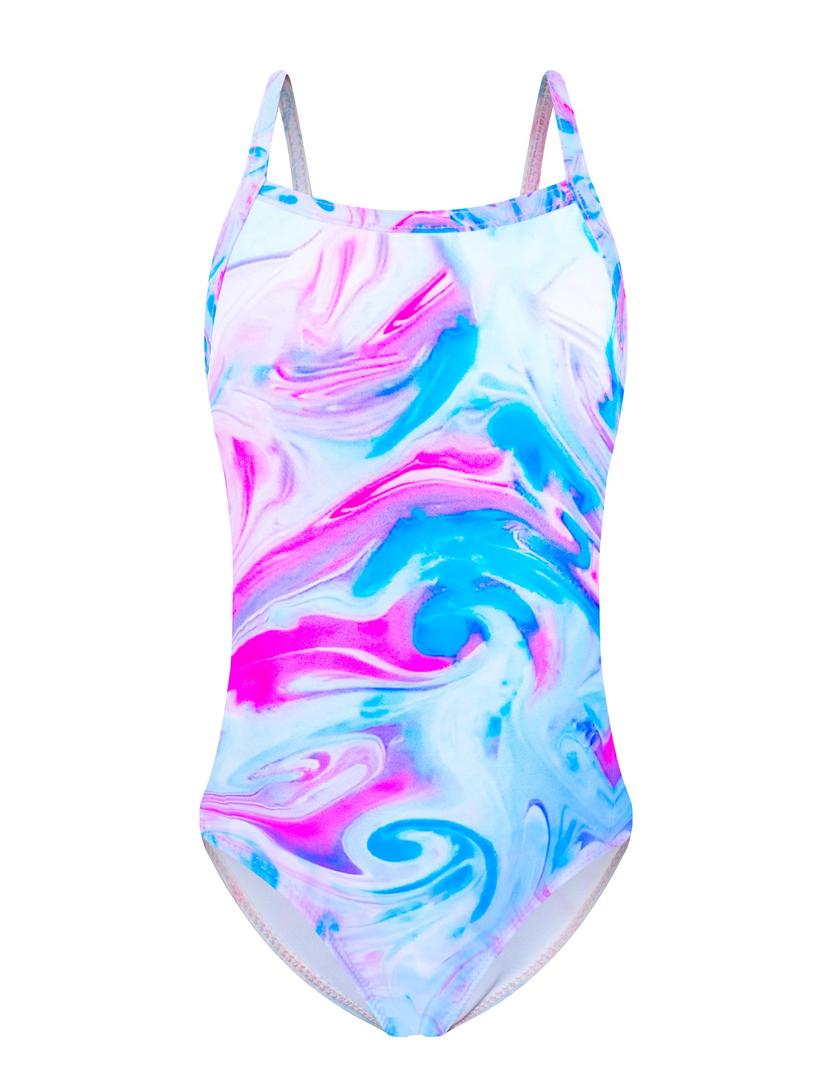 Snowheart Girls Swimsuit One-Piece Bathing Suits Multicolor Kids Sport Summer Beach Swimwear for 2-12 Years Old