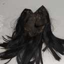 Matthia V Part Wig Synthetic Long Hair Straight Glueless Wigs for Black Women, No Leave Out V Part Wigs Upgrade U Part Wigs Clip in Thin Part Half Wigs for Black Women Natural Color 22 Inch(1B#)